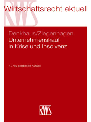 cover image of Unternehmenskauf in Krise und Insolvenz